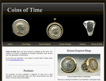 Tablet Screenshot of coinsoftime.com